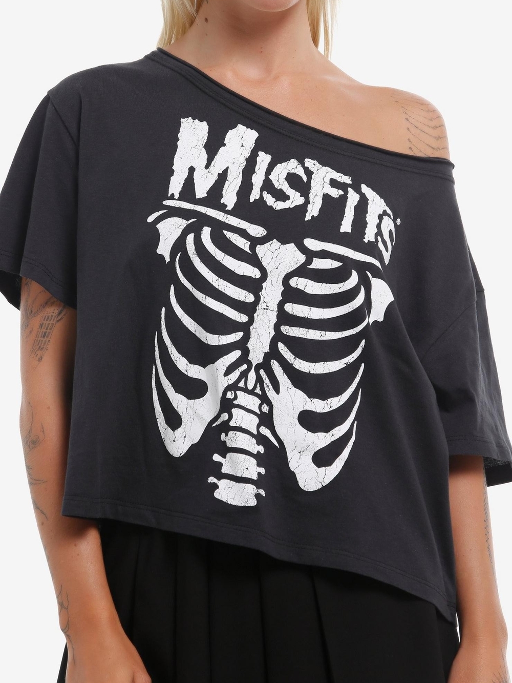 Misfits Off-Shoulder T-Shirt